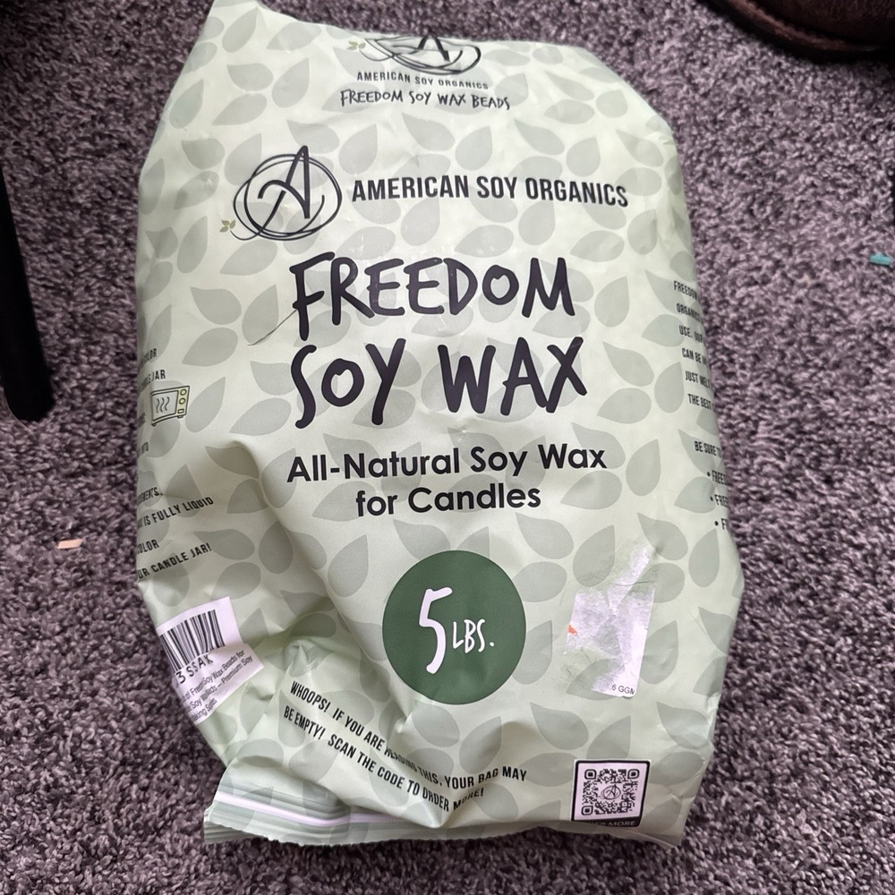 American Soy Organics Freedom Coconut Wax for Candles 5 lbs All-Natural Blend